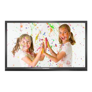 kids playing with paint on screen saver