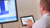 touchscreen in use